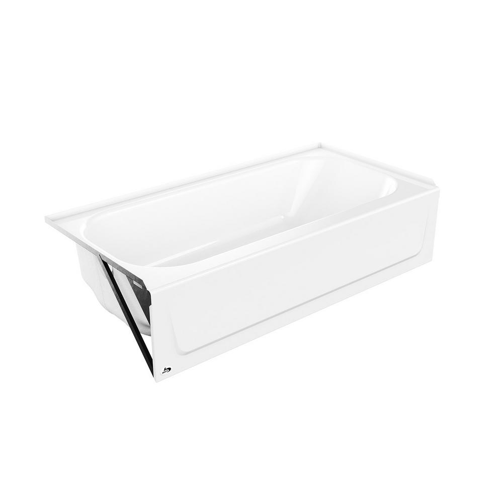 60X30 BOOTZ CAST LH TUB WHITE