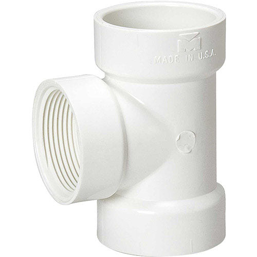 PVC DWV CLEANOUT TEE