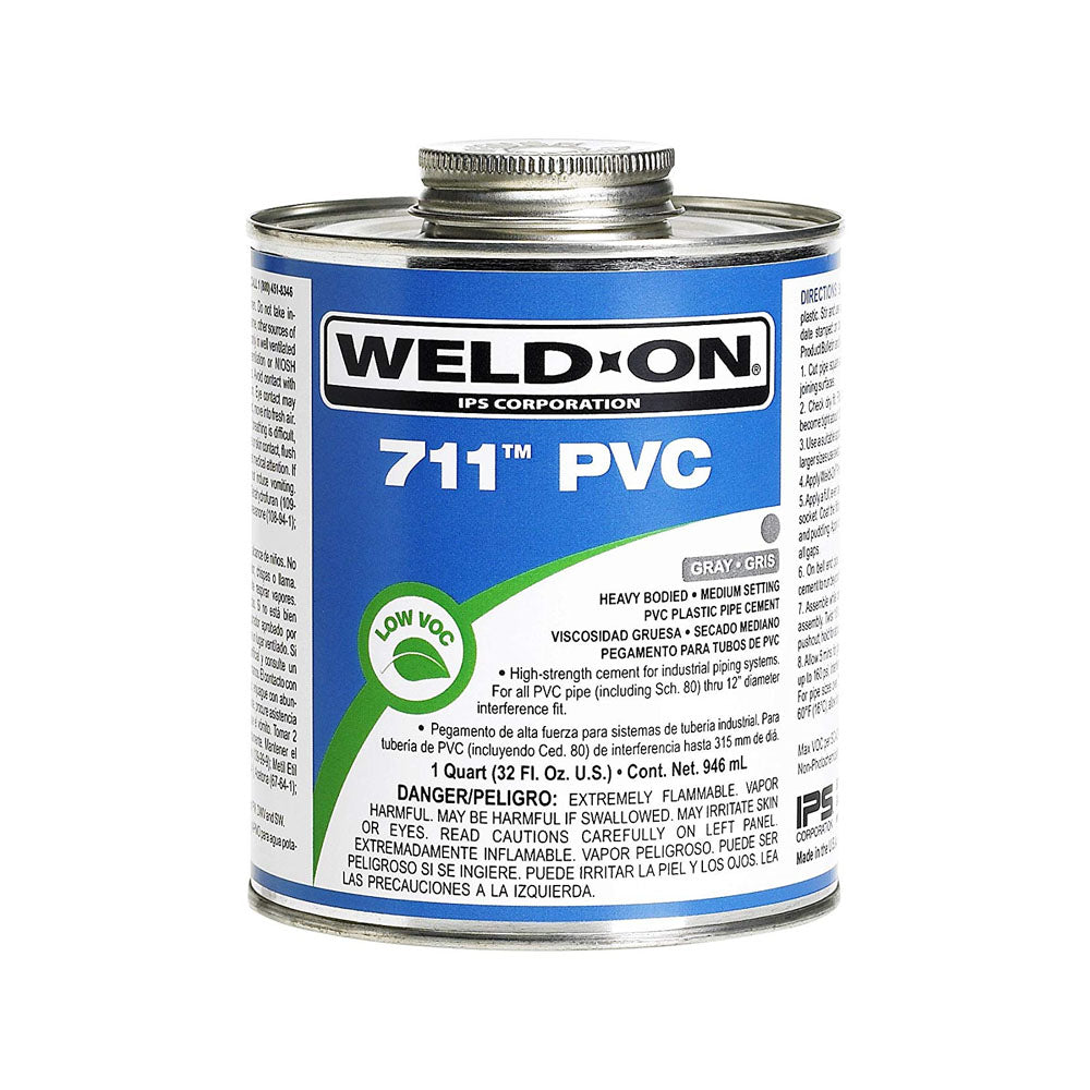 QUART 711 PVC GLUE GRAY IPS