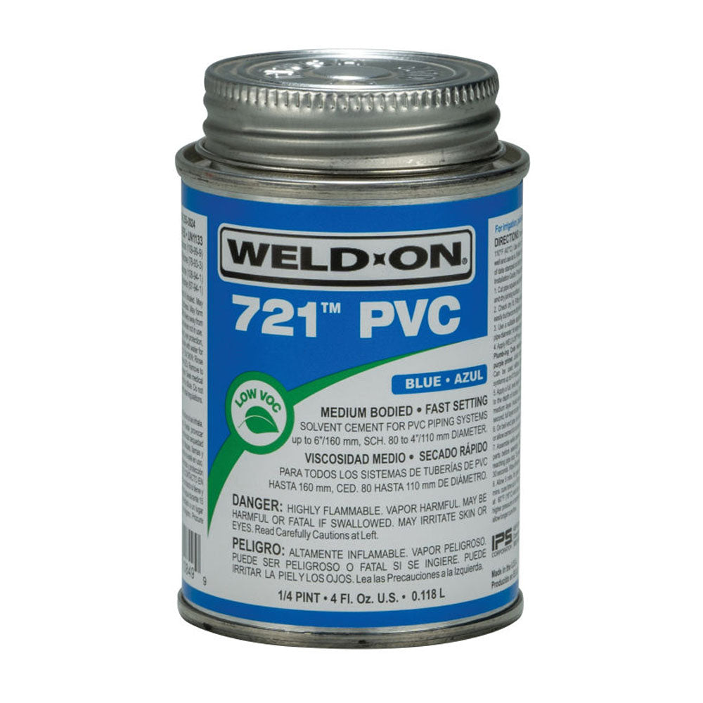 721 1/4 PINT PVC GLUE BLUE IPS