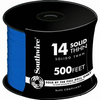 14 SOL SD CU THHN AWM BL 500'