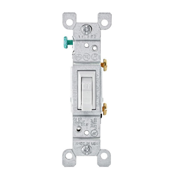 TOGGLE SWITCH 1-POLE WH