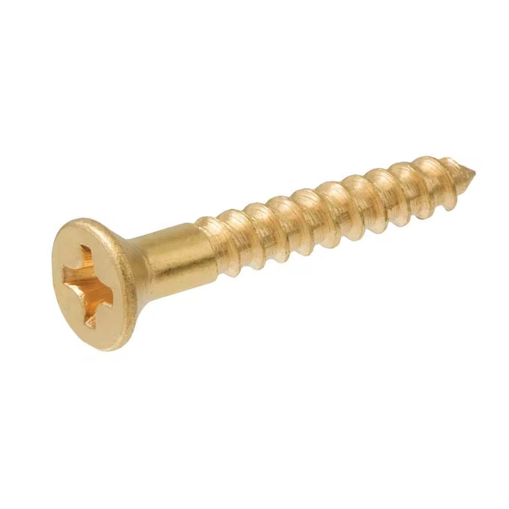 2 X 12 BRASS WOODSCREWS P.H.