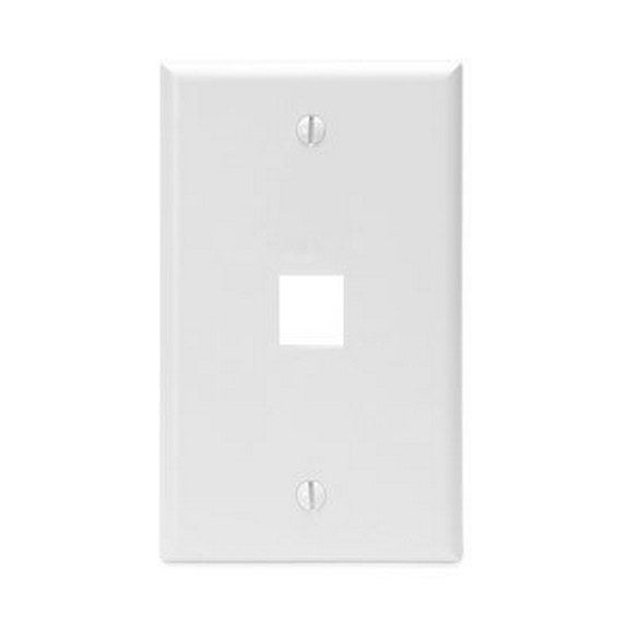 1G WH QUICK PORT WALL PLATE