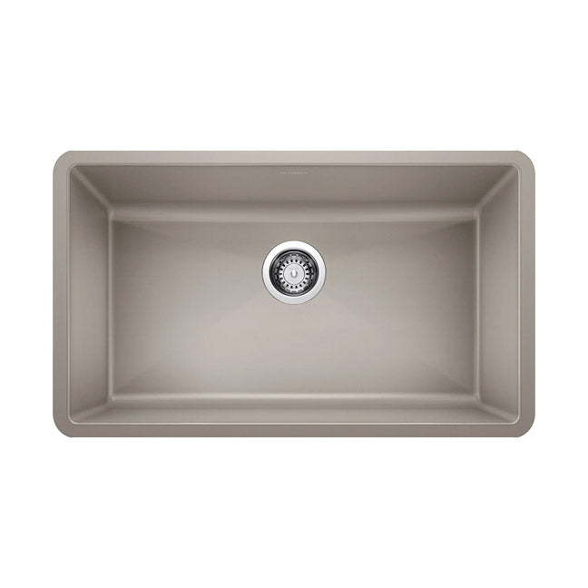 Truffle PRECIS SILGRANIT Super Single Undermount Kitchen Sink, 32" X 19"