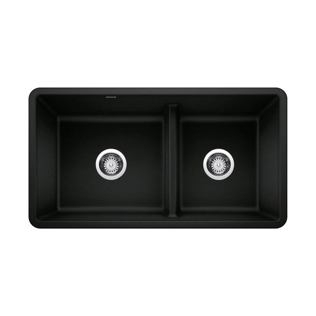 Precis Coal Black 60/40 Reversible Kitchen Sink