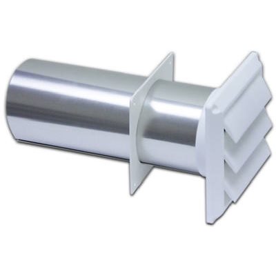 4" WHT Plas Louver Vent