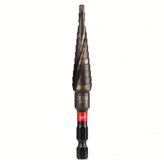 #1 Step Drill Bit, 1/8" - 1/2" by 1/32"