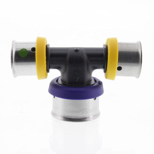 1/2" x 1/2" x 3/4" PEX Press Polymer Tee