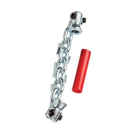 Flexshaft Knocker, 1/4" Cable, 1.5"-2" Pipe, Single Chain, Carbide Tip