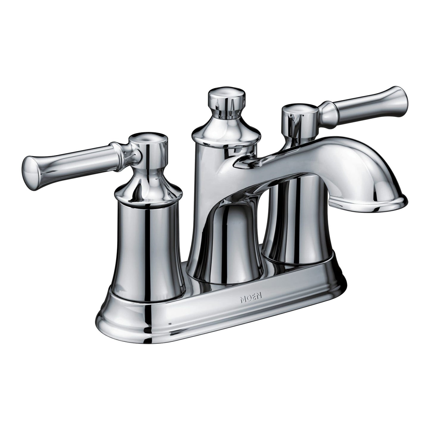Dartmoor Chrome Traditional Two Handle Centerset Bathroom Sink Faucet