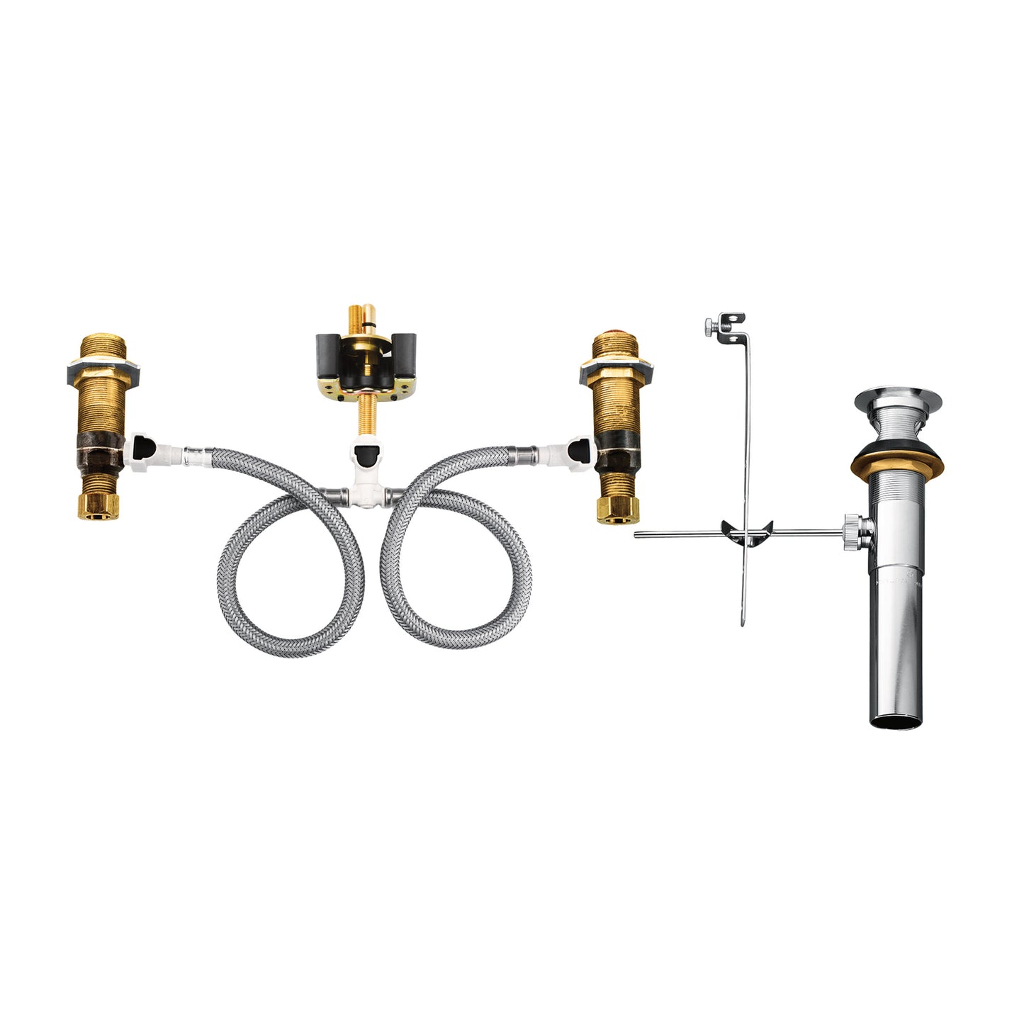 Widespread Valve Assembly 8" - 16" Center 1/2" IPS Connection