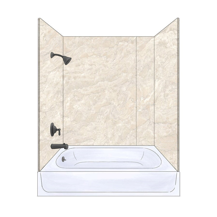 33X62 BEIGE SHWR WALLKIT