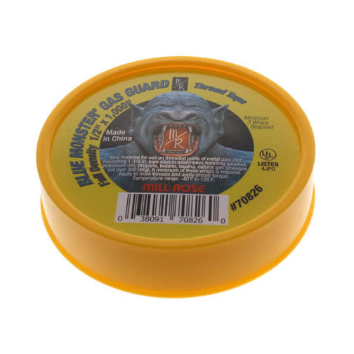 1/2X1000 BM YELLOW TEFLON TAPE