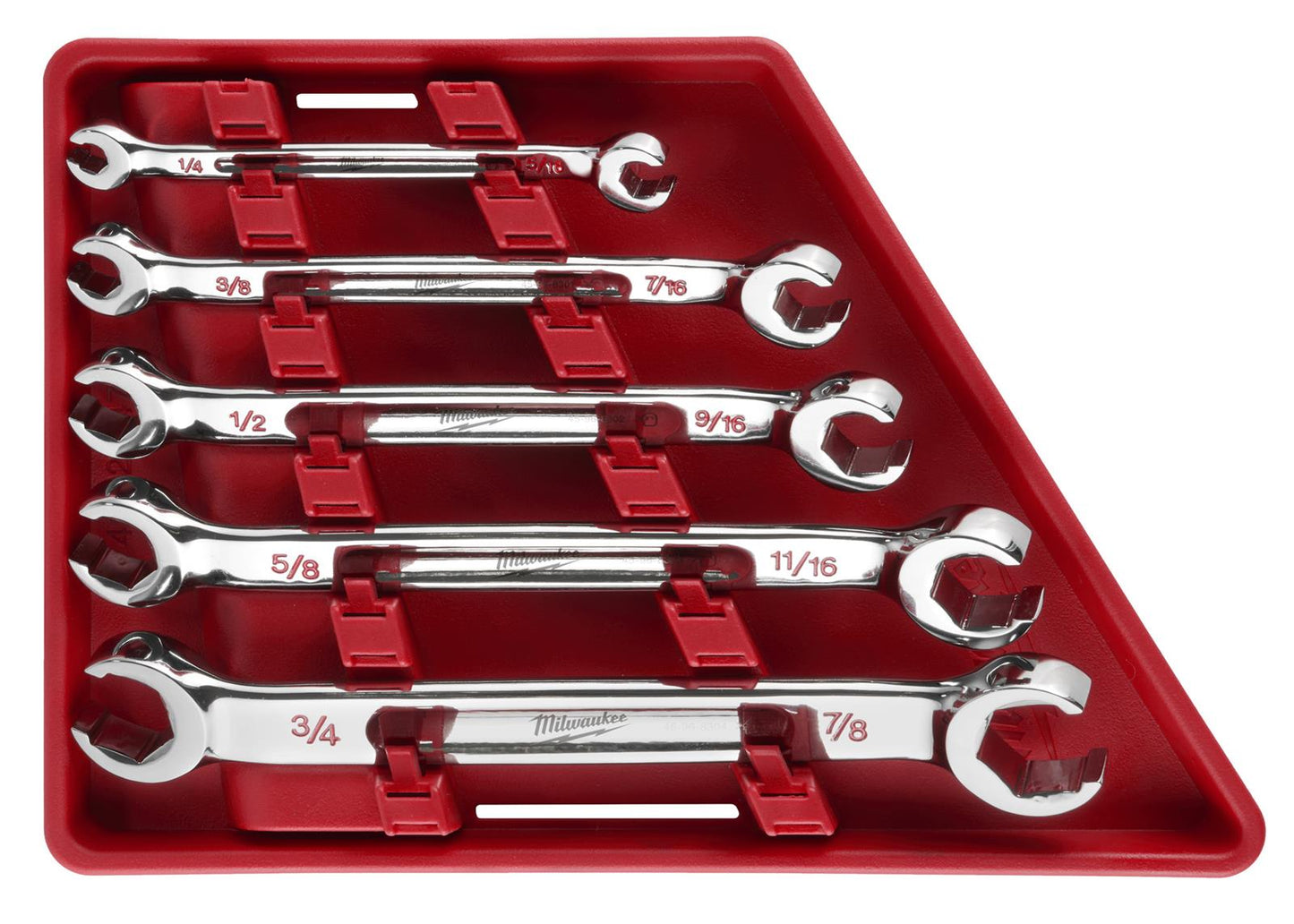 5pc Double End Flare Nut Wrench Set - SAE