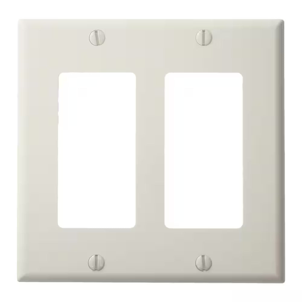 2-GANG DECORA COVER WH