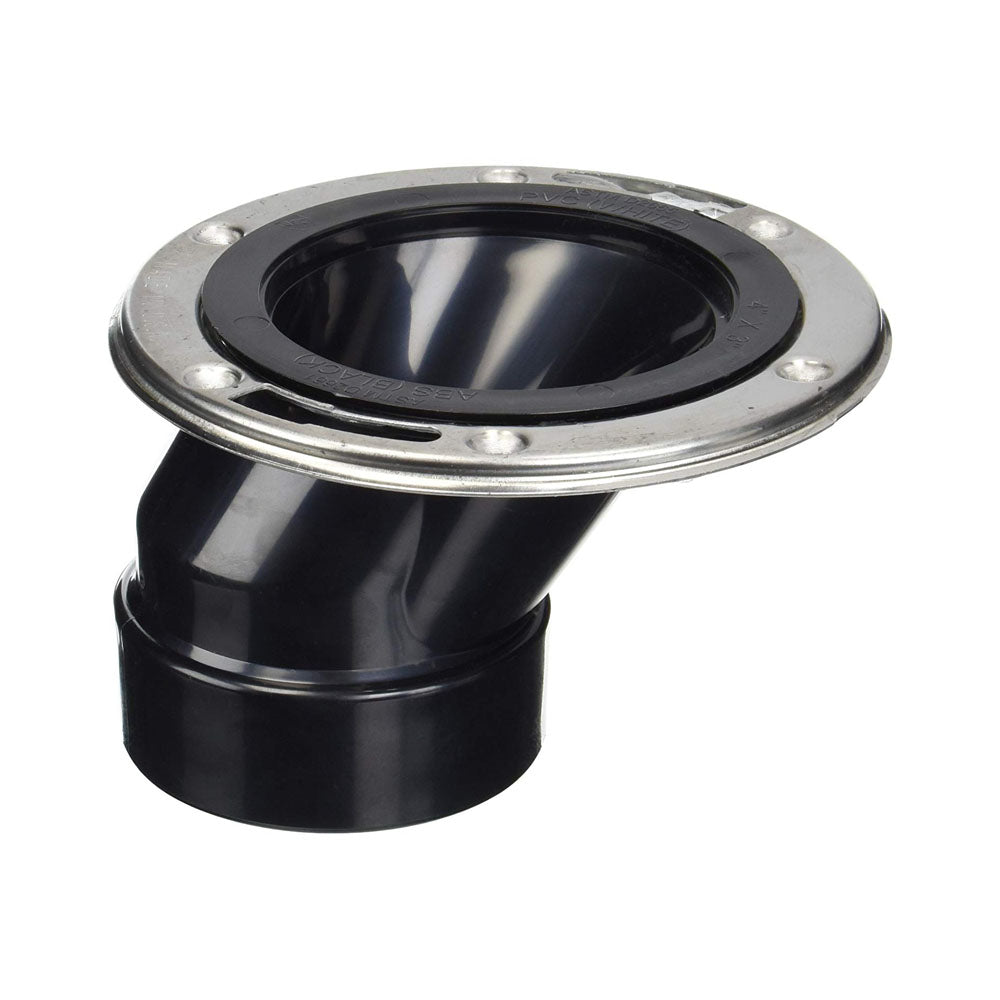 4X3 ABS OFFSET FLANGE W/SS RNG