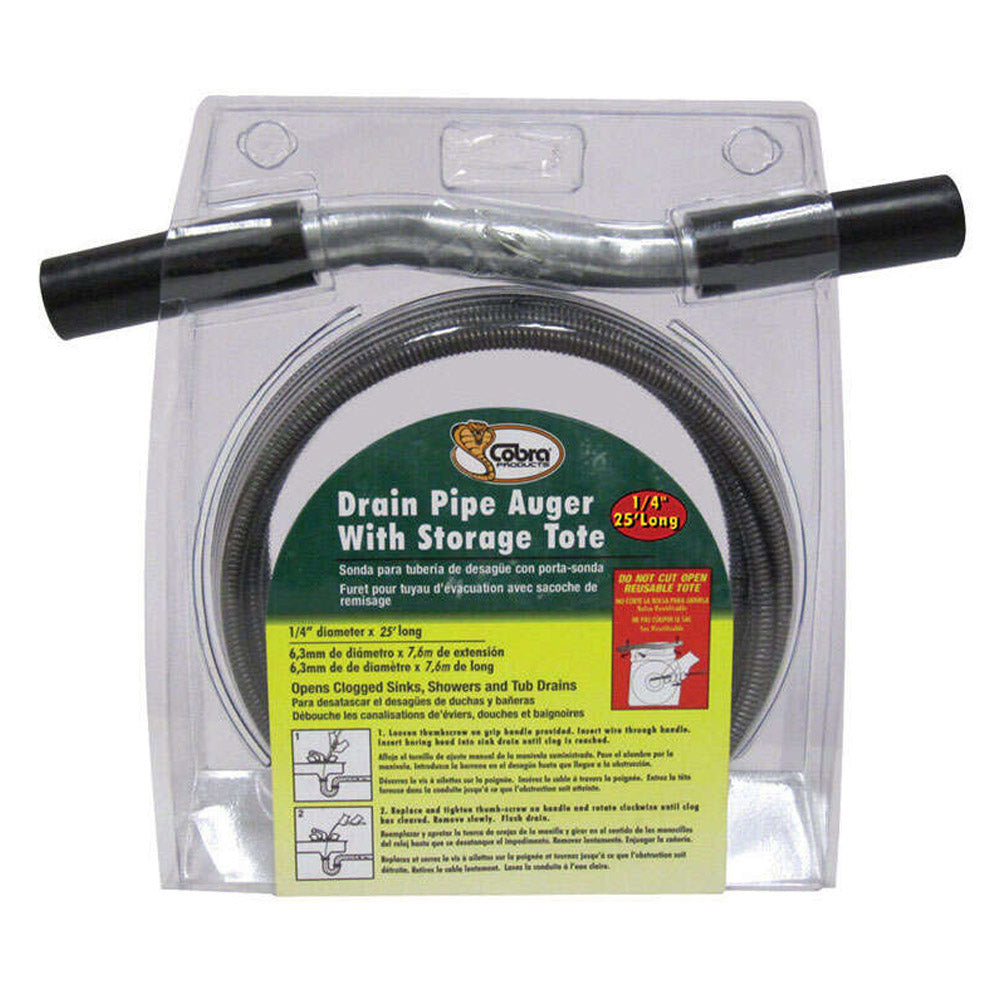 AUGER DRAIN 1/4"X25'