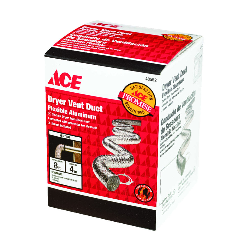 DRYER VENT DUCT4"X8FT AL