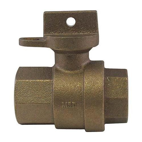 1" Ball Curb Stop - Brass Body