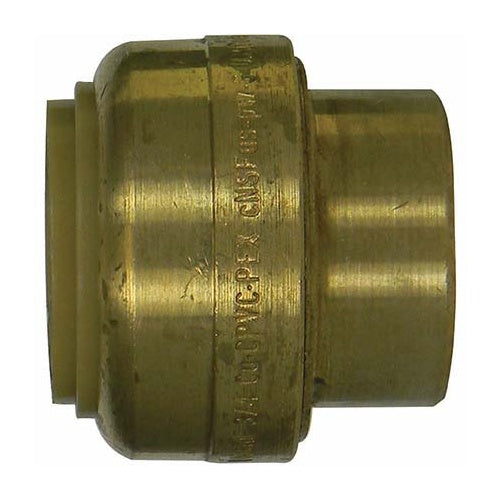 1/2 Push-Fit End Cap - Brass - CTS