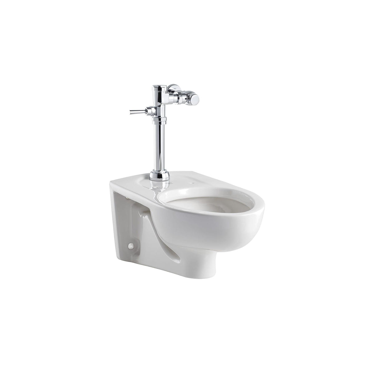 American Standard 2856128.020 High Efficiency Low Consumption Toilet, Afwall, Elongated Bowl, 15 in H Rim, 11-1/2 in Rough-In, 1.28 gpf, White, Import