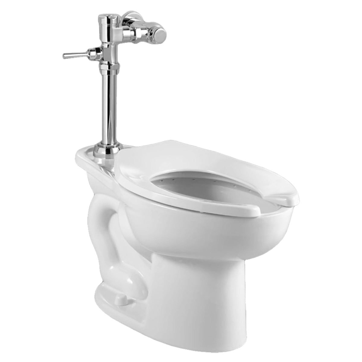 American Standard 2858128.020 High Efficiency Low Consumption Toilet, Madera, Elongated Bowl, 15 in H Rim, 10 in Rough-In, 1.28 gpf, White, Domestic