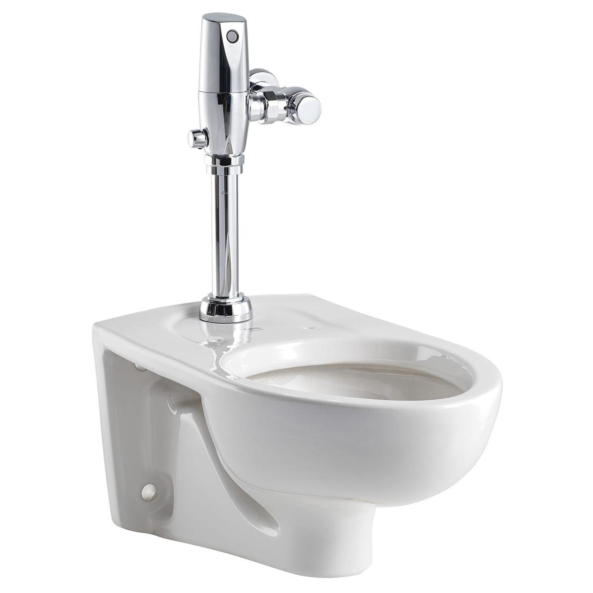 American Standard 3351528.020 High Efficiency Toilet, Afwall, Elongated Bowl, 15 in H Rim, 11-1/2 in Rough-In, 1.28 gpf, White, Import