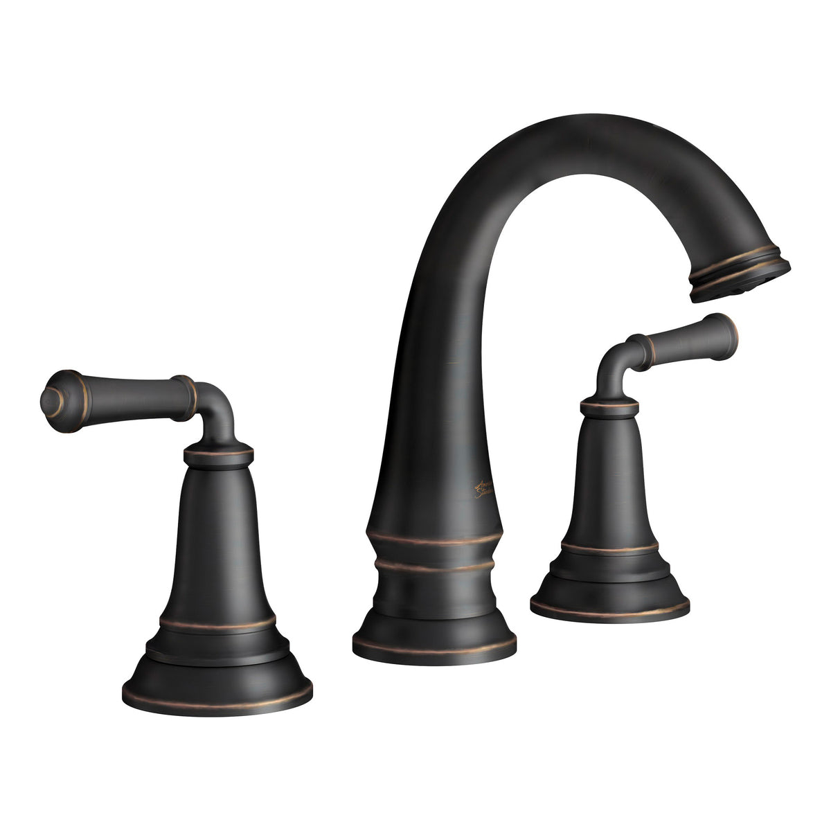 American Standard 7052807.278 Delancey® Widespread Lavatory Faucet, Residential, 1.2 gpm Flow Rate, 5-1/4 in H Spout, 8 in Center, Legacy Bronze, 2 Handles, Brass Push Pop-Up Drain, Import