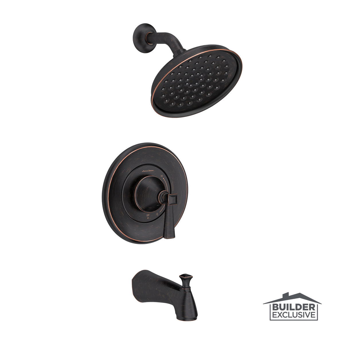 American Standard TU617508.278 Tub and Shower Trim Kit, 1.8 gpm Shower, No, Legacy Bronze