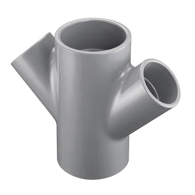 Spears® 876-338C Wye, Wye, 3 x 3 x 2 x 2 in Nominal, Socket End Style, SCH 80/XH, CPVC, Domestic