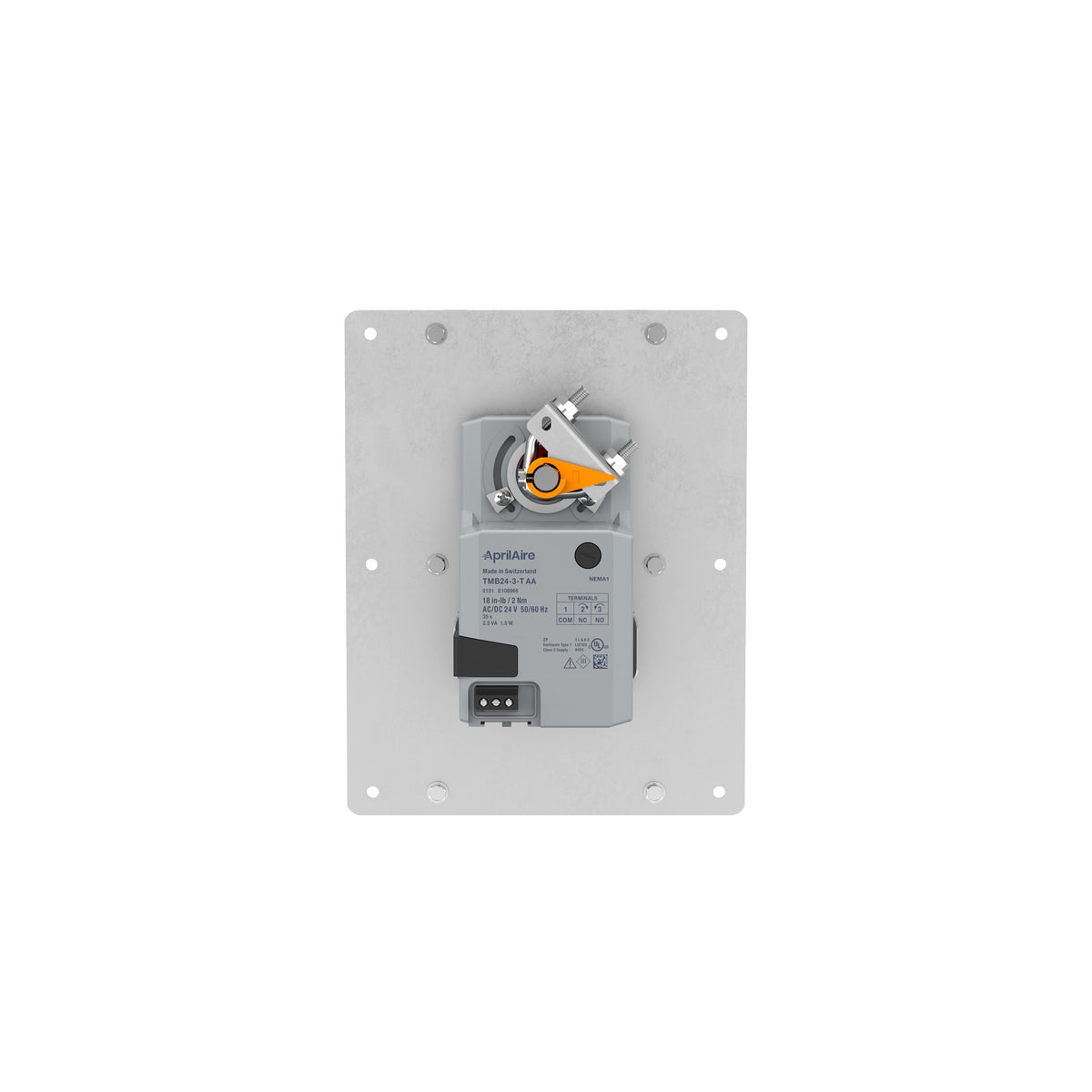 Motorized Damper - 10 x 10" - Steel