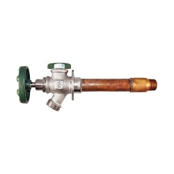 Arrowhead Brass 426-08QTLF Frost-Free Quick Turn Anti-Siphon Wall Hydrant With Integral Vacuum Breaker, 1/2 x 3/4 x 3/4 in, MNPT x Copper C x Hose Thread, 125 psi, Domestic
