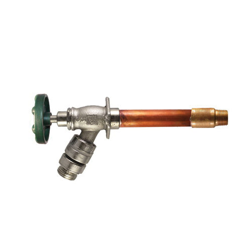Arrowhead Brass 486-06LF 480LF Heavy Duty Self-Draining Anti-Siphon Frost Free Hydrant, 1/2 in Nominal, MNPT x C End Style, 125 psi Pressure