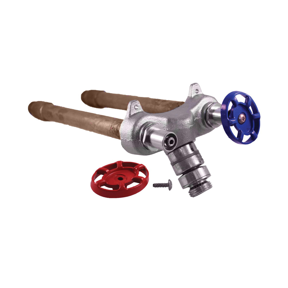 Arrowhead Brass 496-10LF 490 Hot and Cold Frost-Free Horizontal Anti-Siphon Wall Hydrant With Self-Draining Vacuum Breaker, 1/2 x 1/2 x 3/4 in, MNPT x Copper C x Male Hose Thread, 125 psi, Domestic