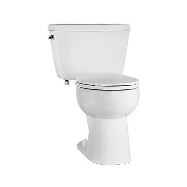 NIAGARA BARRON™ C44.302.01 ADA Height 2-Piece Toilet, Elongated Bowl, 17 in H Rim, 12 in Rough-In, 1.28 gpf, White, Import