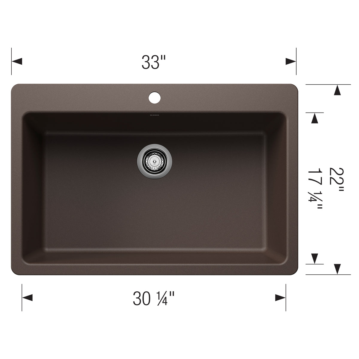 Liven 33 Super Single Dual Mount - Kitchen Sink