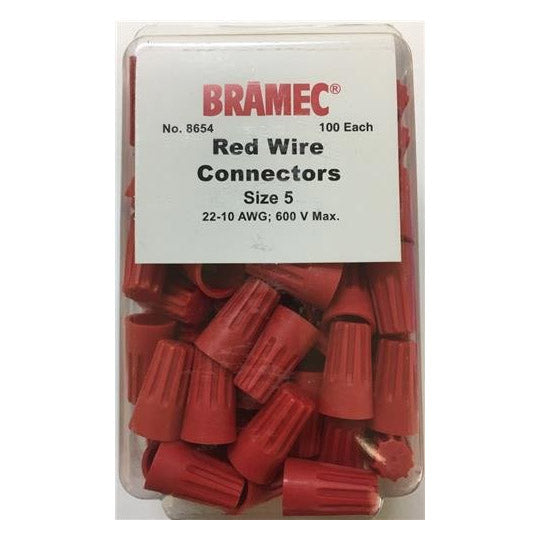 RED 18-10 AWG 600V MAX 100/BX