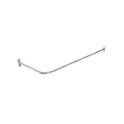 Corner 2-Piece Shower Curtain Rod - Solid Brass