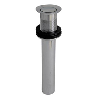 Barclay Push Button Pop-Up Drain, For Use With 1-1/2 in THK Bathroom Sink, 2 in NPT, Import