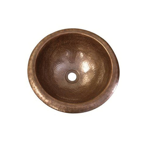 Abita - Small Bathroom Basin - 16 Ga Copper - Round Shape