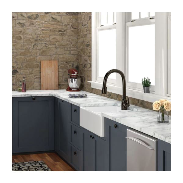 Jolie - Contemporary Apron Front Farmer Sink - Fireclay