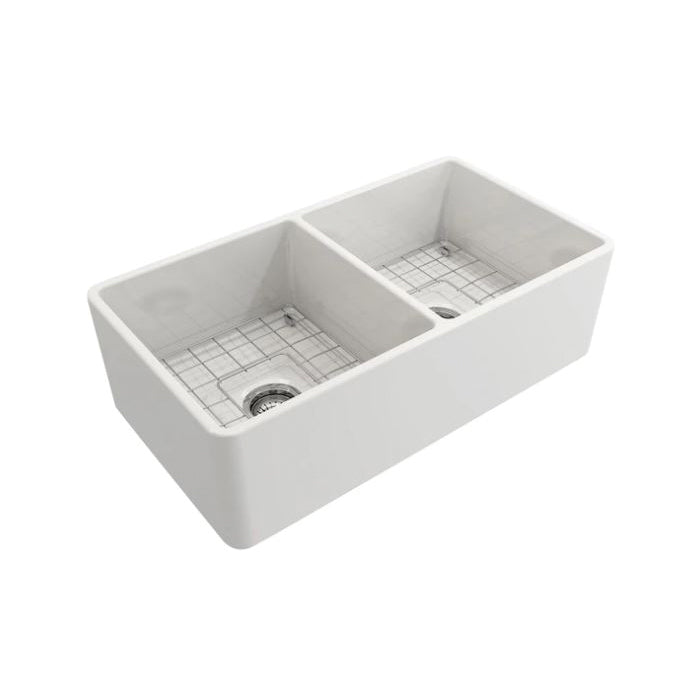 Langley - 33" Apron Front Farmer Kitchen Sink - Fireclay