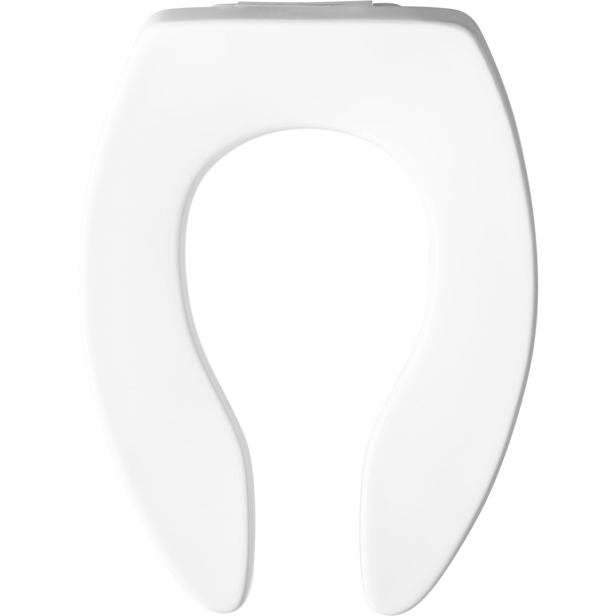 Bemis® 1655SSCT 000 Extra Heavy Duty Toilet Seat, Elongated Bowl, Open Front, Plastic, White, Self-Sustaining Check Check Hinge