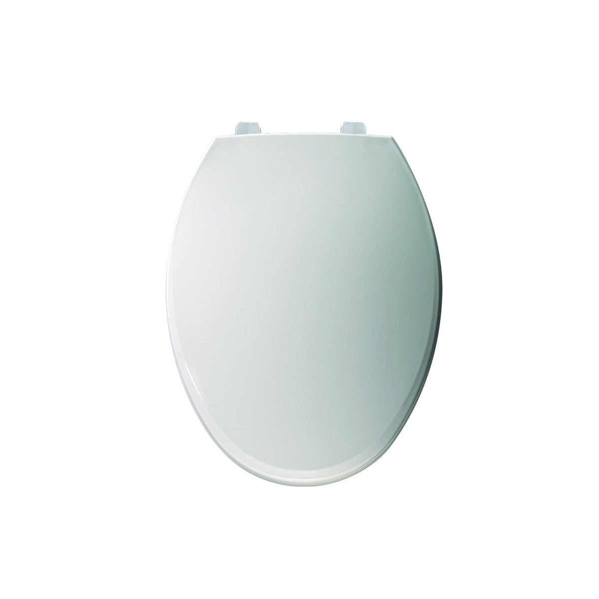Bemis® 7600T 000 Heavy Duty Toilet Seat With Cover, Elongated Bowl, Closed Front, Plastic, White