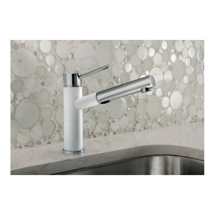 Blanco 441618 Kitchen Faucet With Dual Spray, ALTA COMPACT™, 1.8 gpm Flow Rate, 130 deg Swivel Spout, Cafe Brown, 1 Handles, 1 Faucet Holes