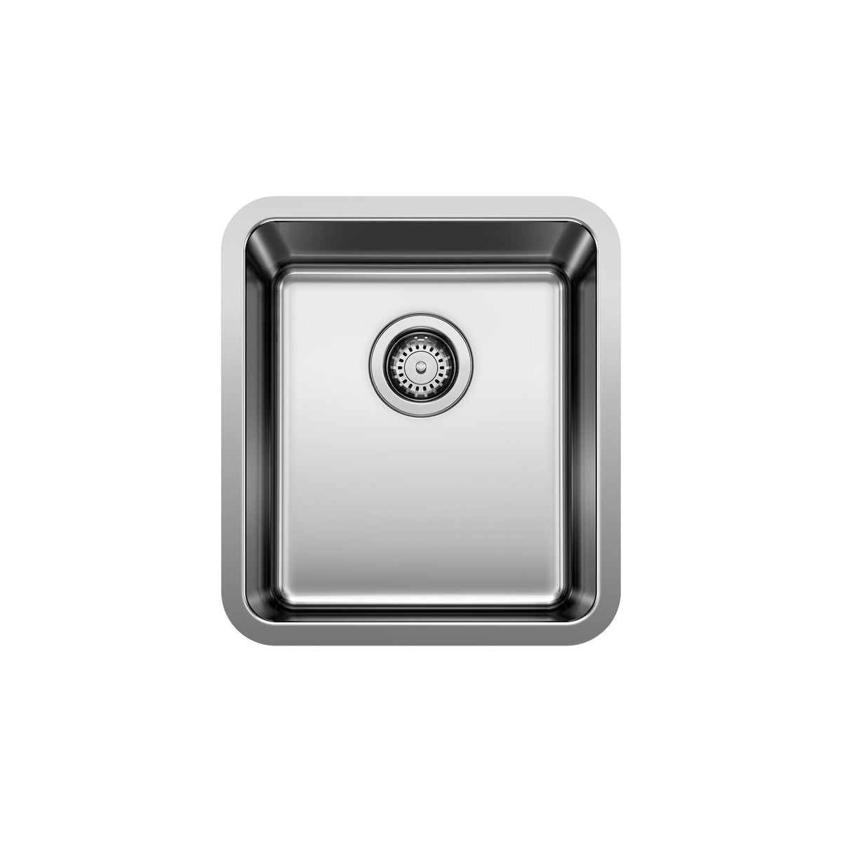 Blanco 442767 FORMERA Kitchen Sink, Satin, Rectangular Shape, 14 in L x 16 in W Bowl x 9 in D Bowl, 16 in L x 18 in W x 9.0787 in H, Undermount Mounting, 304 Stainless Steel