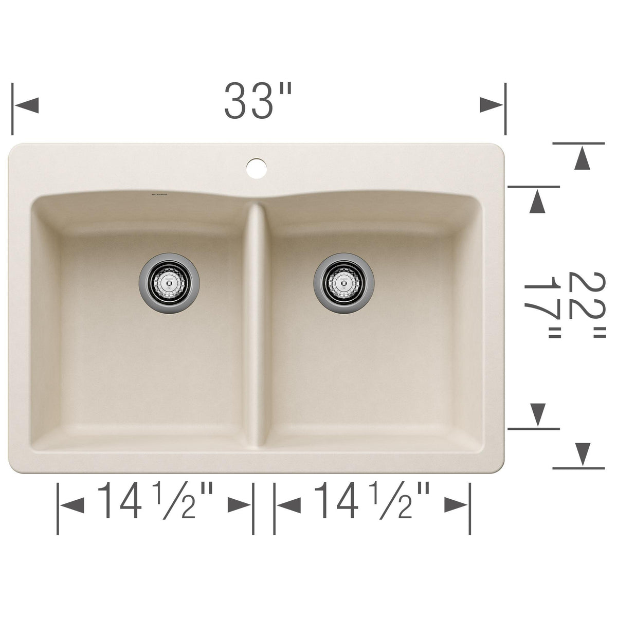 Diamond Equal Double Dual Mount Double Bowl - Kitchen Sink