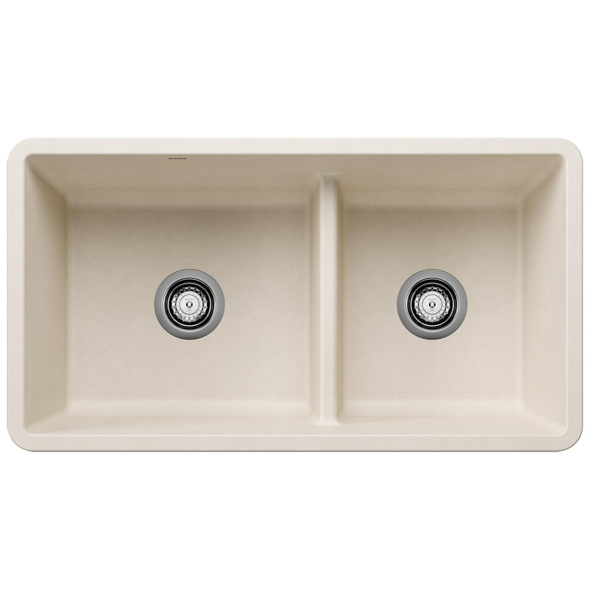 Blanco PRECIS 1-3/4 Low Divide Reversible Double Bowl Undermount Kitchen Sink