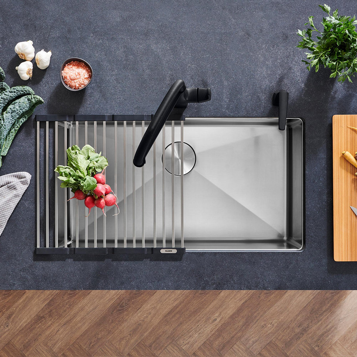 Quatrus R15 Super Single Sink - Stainless Steel - Satin